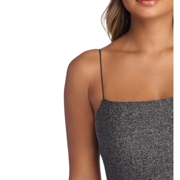 Glitter Asymmetrical Dress - Picture 3 of 12